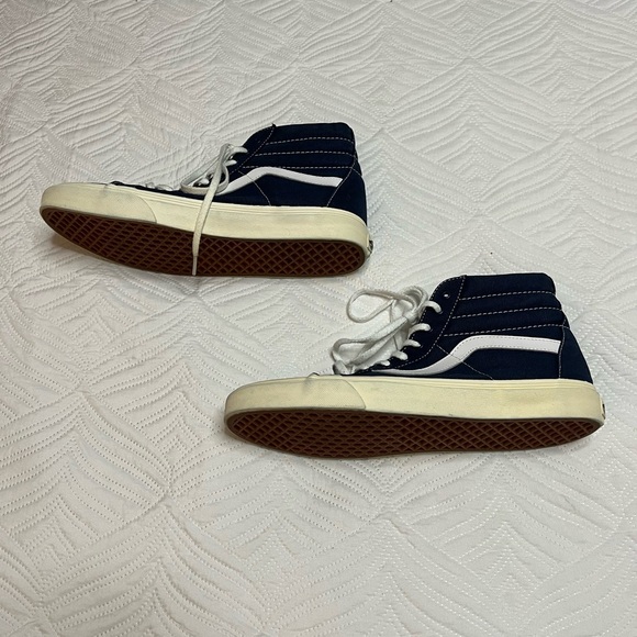 Vans Old Skool Men’s Blue Canvas High Top Sneakers. Size 12 - Picture 3 of 7